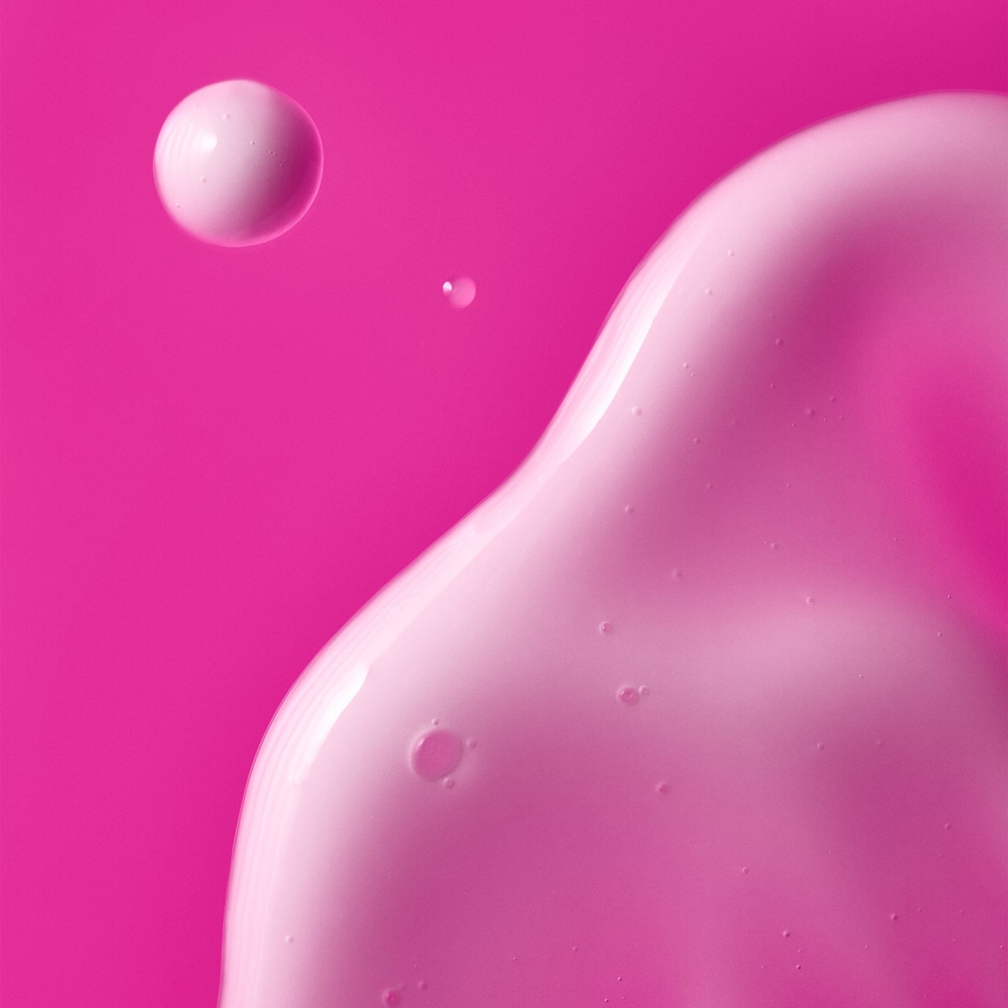 Light pink cream on a dark pink background.