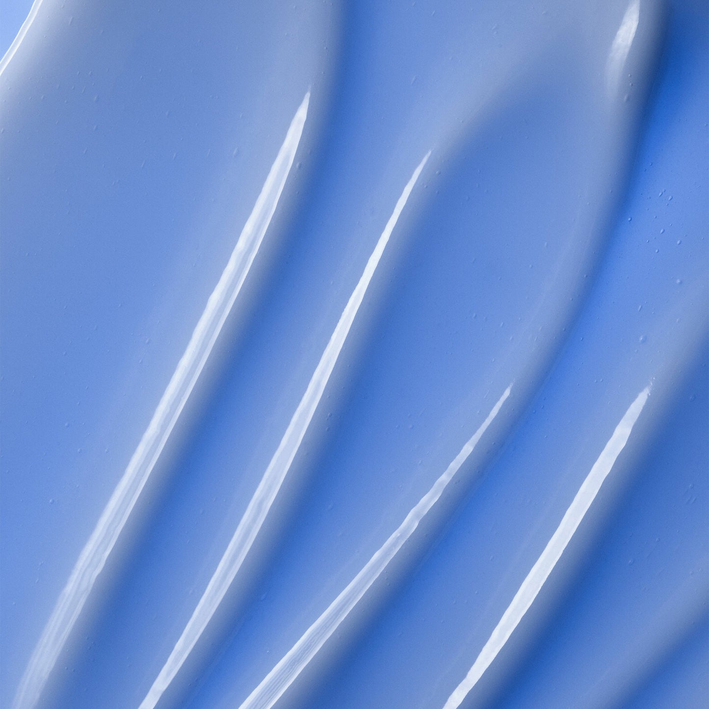 Thick blue cream closeup.