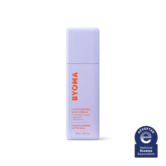 BYOMA MOISTURIZING RICH CREAM against a white background.