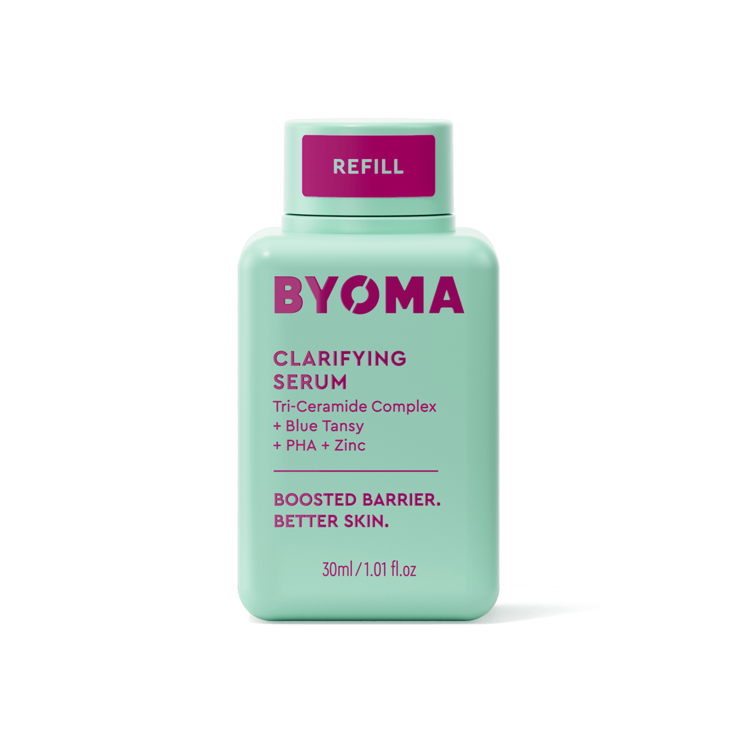 BYOMA CLARIFYING SERUM refill against a white background.