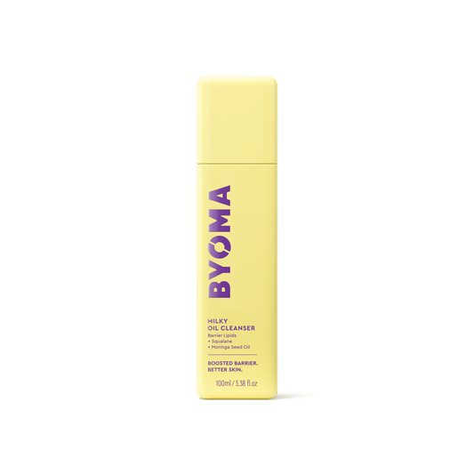 BYOMA MILKY OIL CLEANSER against a white background.