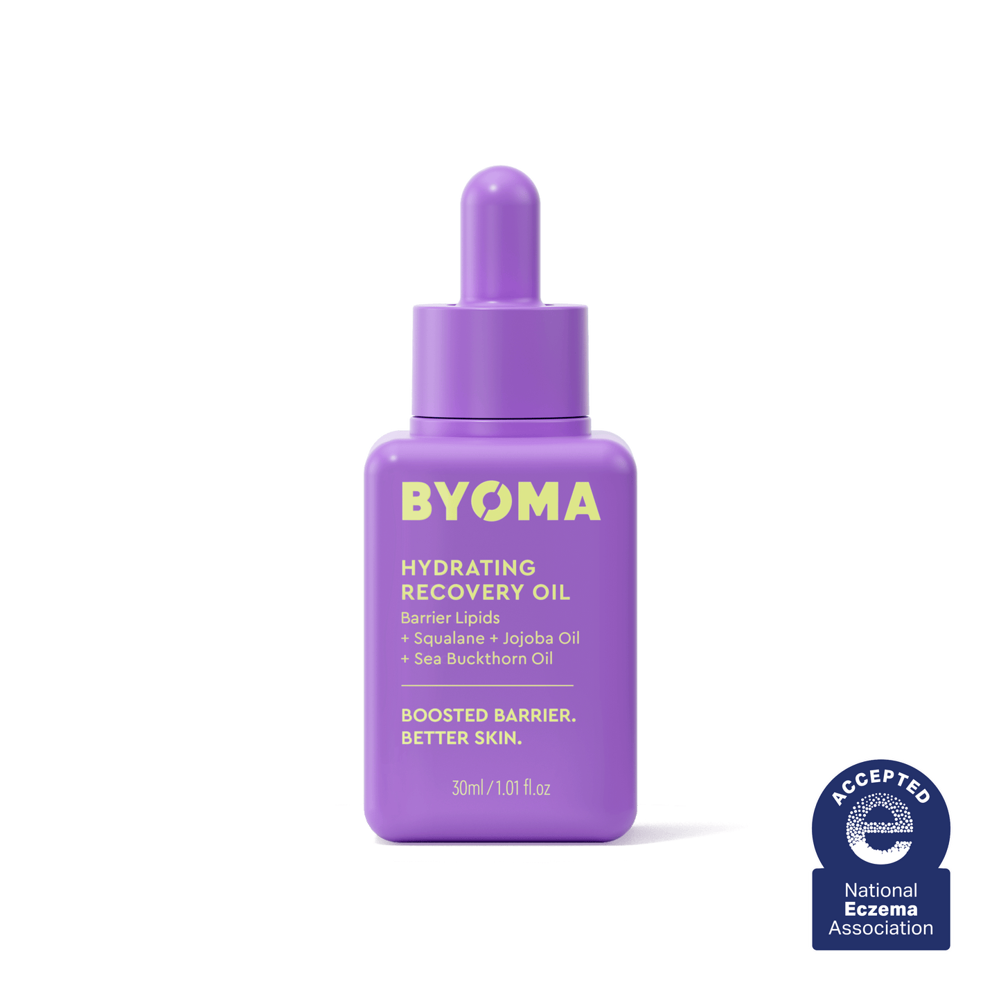 BYOMA HYDRATING RECOVERY OIL against a white background.