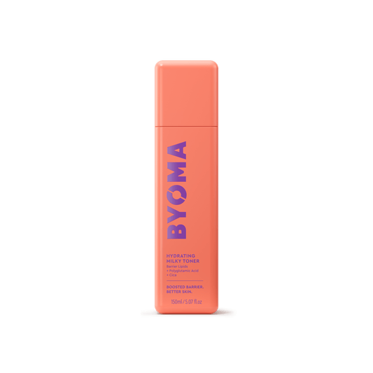 BYOMA HYDRATING MILKY TONER bottle against a white background.