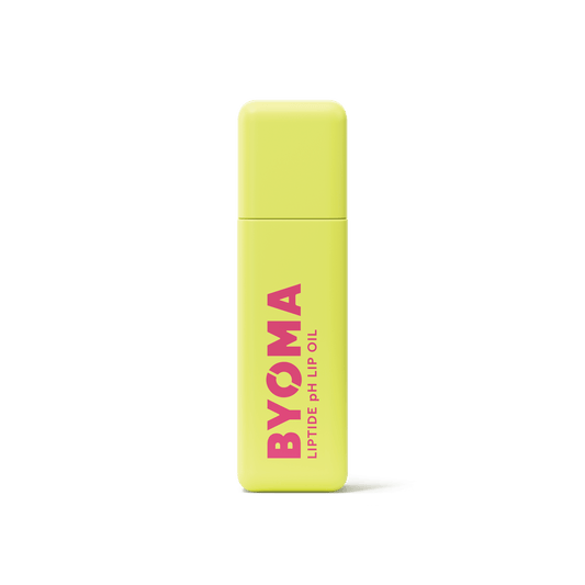 BYOMA LIPTIDE Ph LIP OIL against a white background.