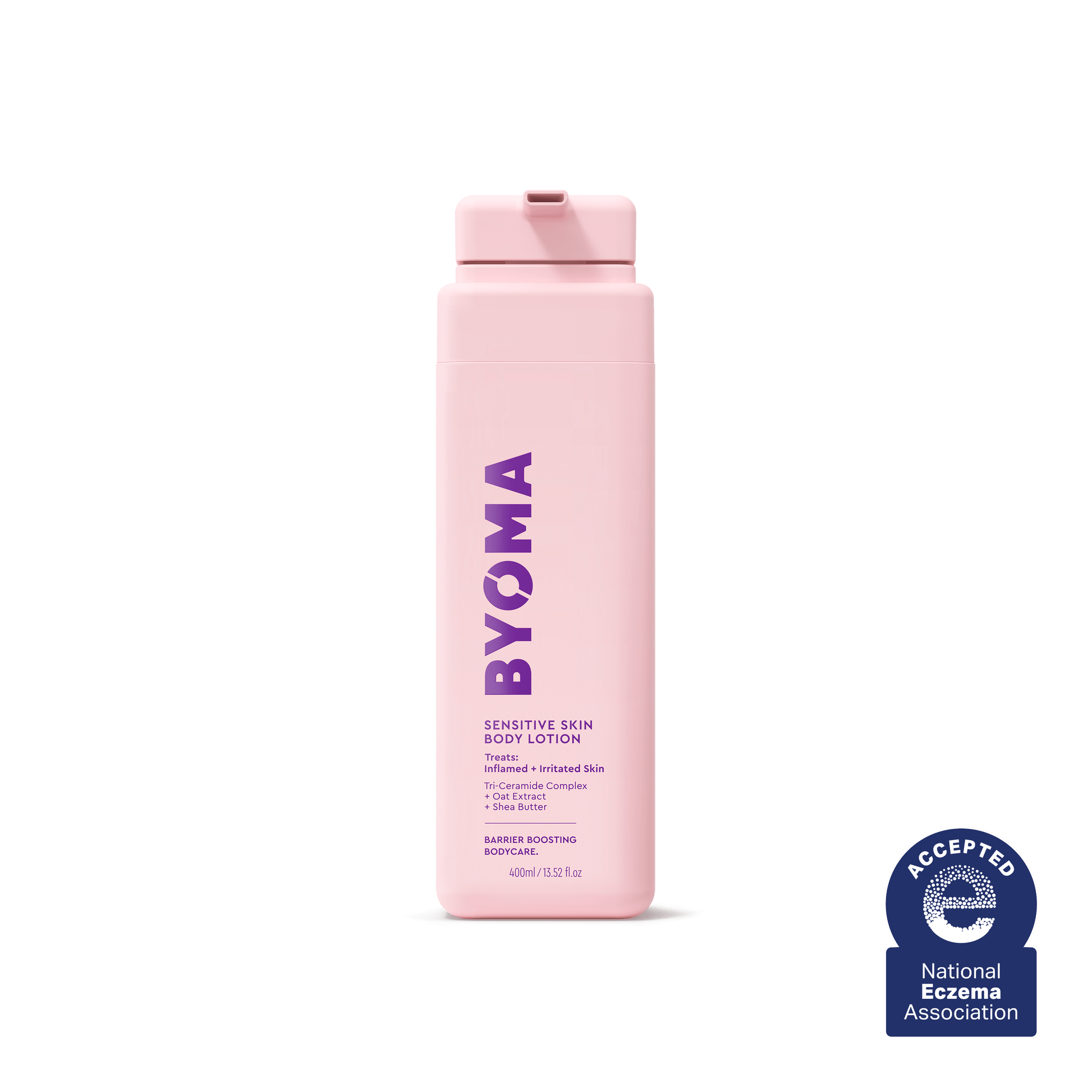 BYOMA SENSITIVE SKIN BODY LOTION against a white background.