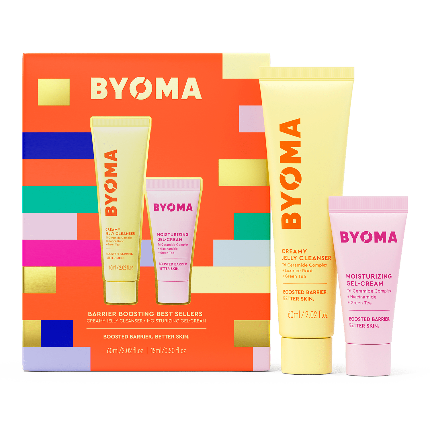 Picture of the BARRIER BOOSTING BEST SELLERS products sitting outside the box.