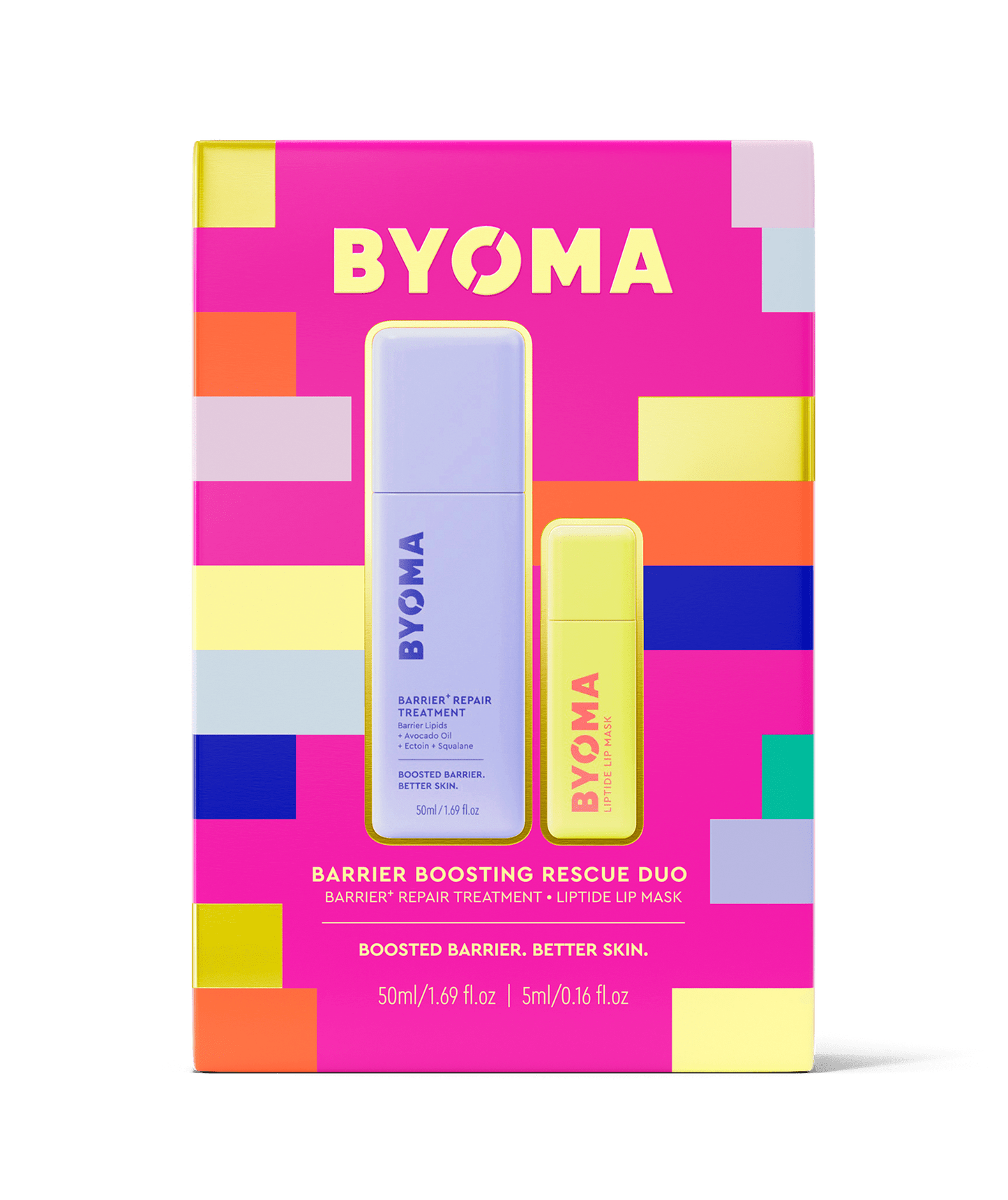 A pack of BYOMA BARRIER BOOSTING RESCUE DUO in a white background.