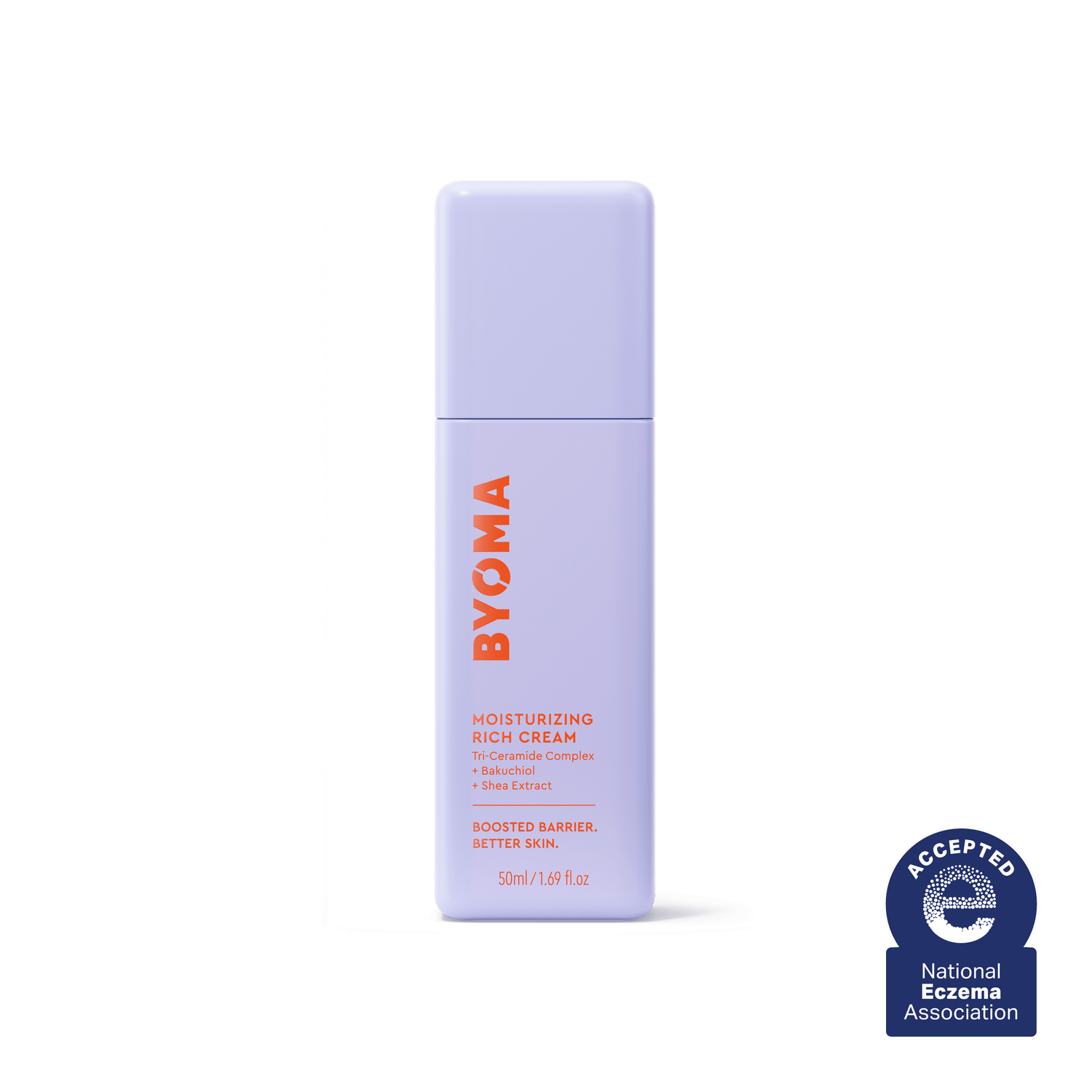 BYOMA MOISTURIZING RICH CREAM against a white background.