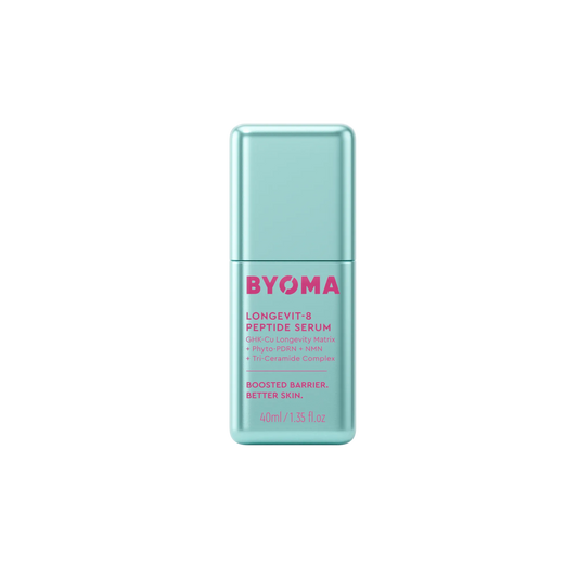 BYOMA Longevit-8 Peptide Serum centered on a plain white background.